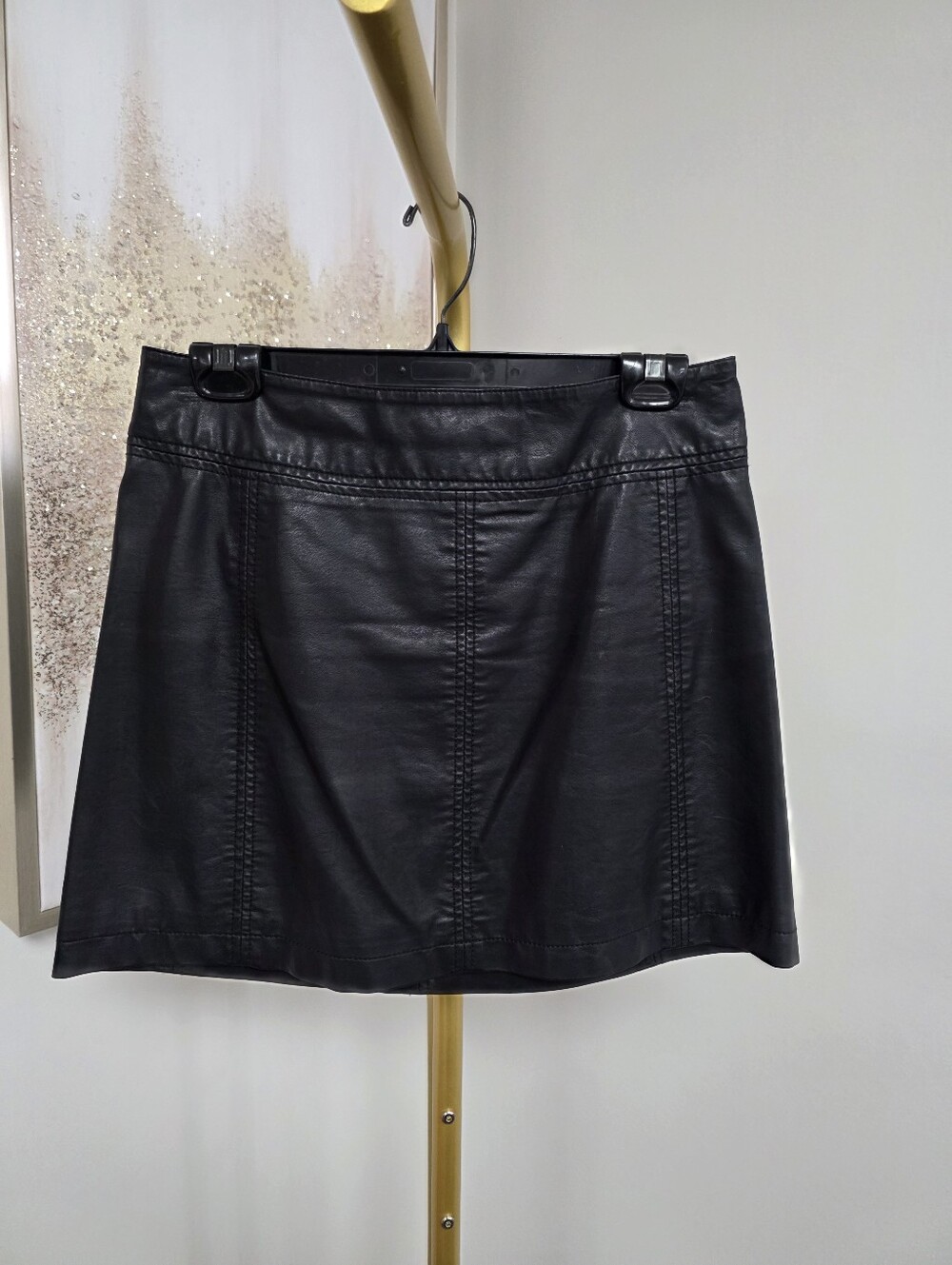 Free People Faux Leather Skirt
